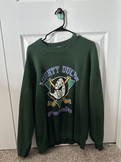 1994 Anaheim Mighty Ducks Nutmeg NHL Crewneck Sweatshirt Size