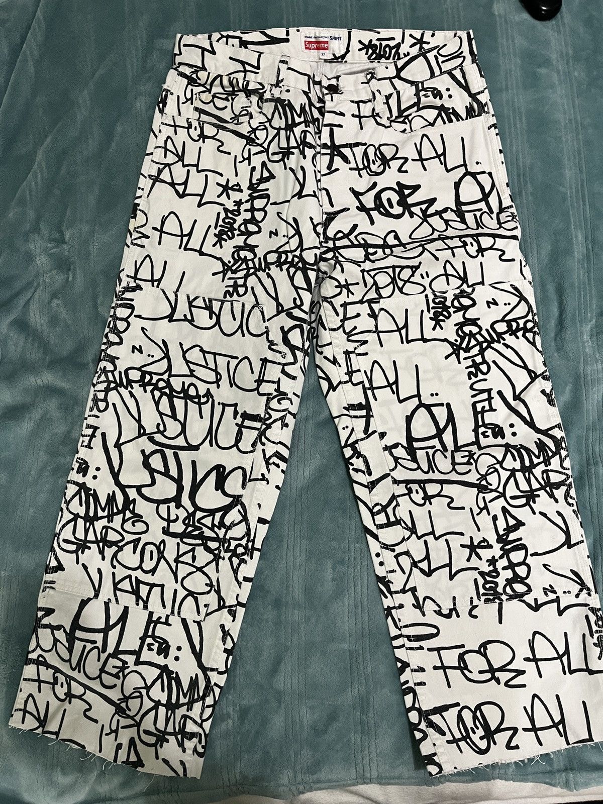 Cdg supreme clearance pants