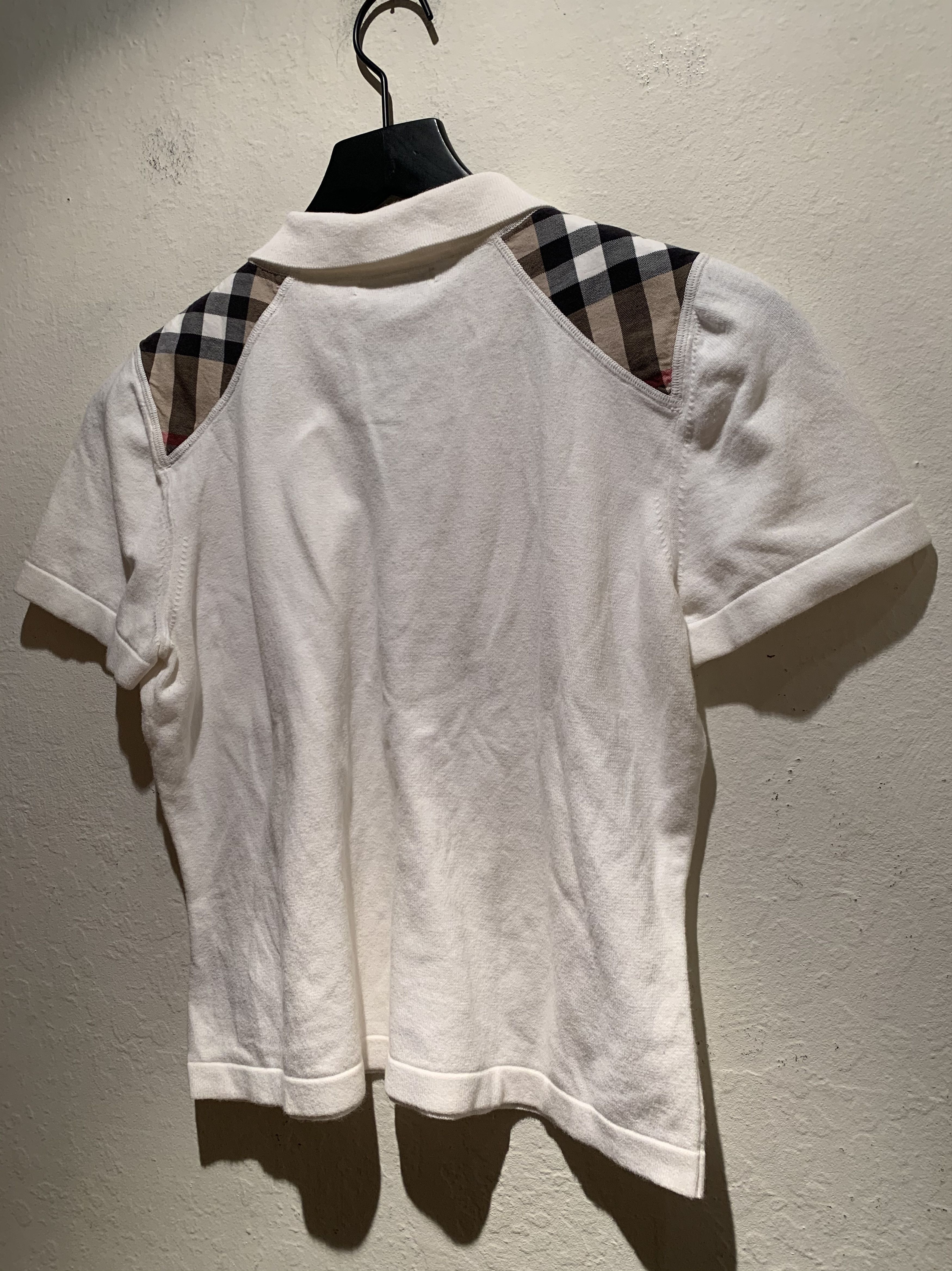 Burberry *RARE* Vintage Burberry Plaid Panel Pocket Polo Shirt Size M / US 6-8 / IT 42-44 - 5 Thumbnail