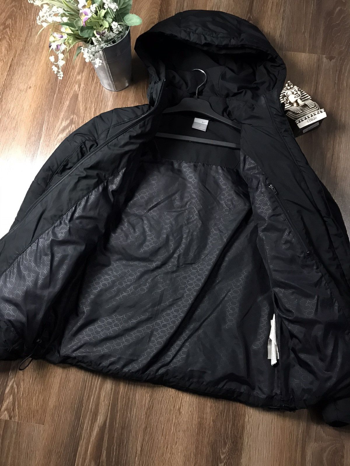 Nike × Vintage Nike wmns 90s Vintage Y2K jacket mini swoosh black/white Size US M / EU 48-50 / 2 - 5 Thumbnail