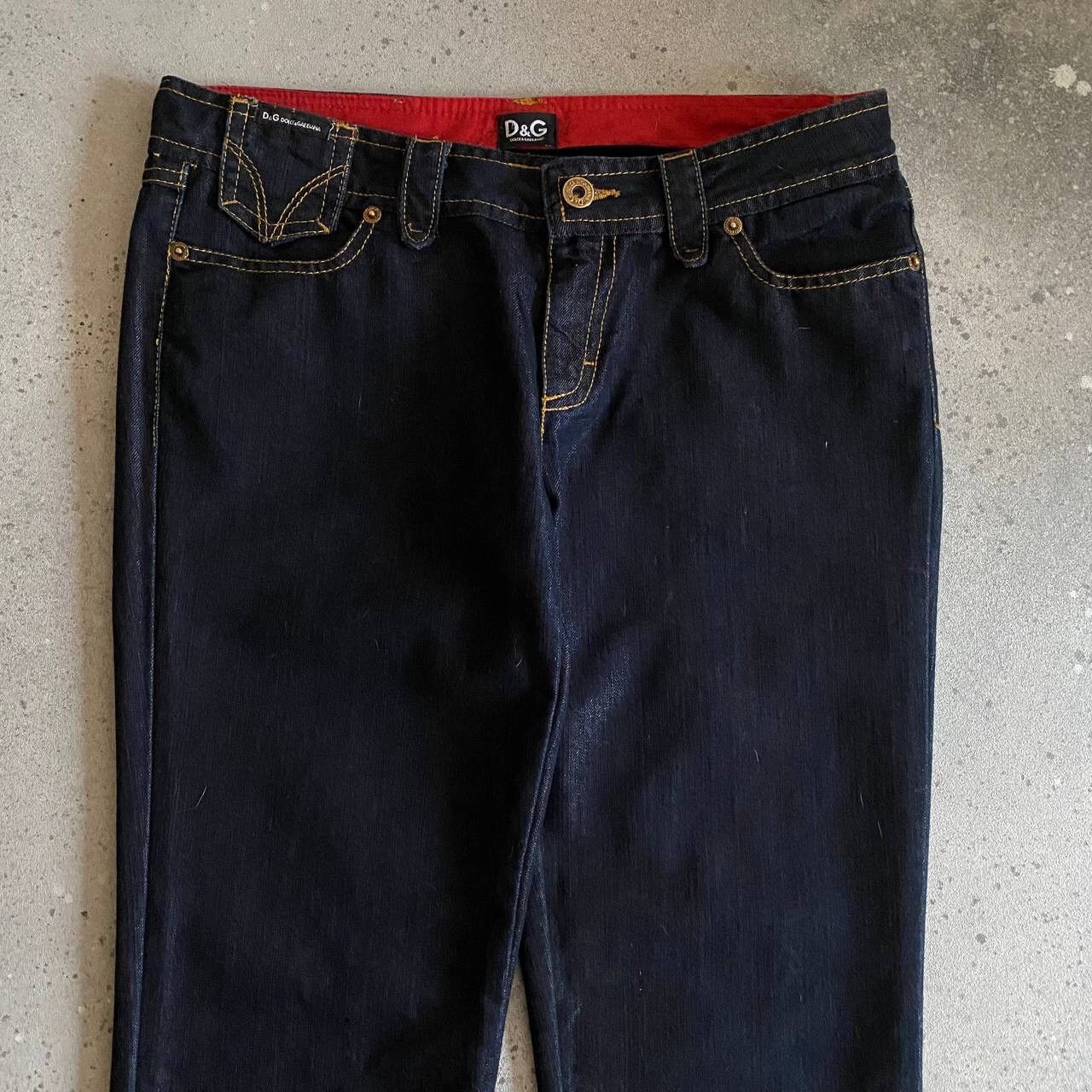 Dolce & Gabbana × Vintage D&G Dolce & Gabbana Woman’s Wonder Denim Jeans (Grunge Y2K) Size 28" / US 6 / IT 42 - 6 Thumbnail