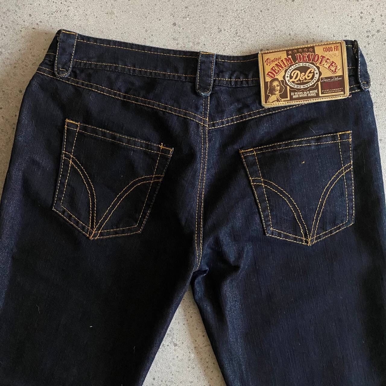 Dolce & Gabbana × Vintage D&G Dolce & Gabbana Woman’s Wonder Denim Jeans (Grunge Y2K) Size 28" / US 6 / IT 42 - 4 Thumbnail