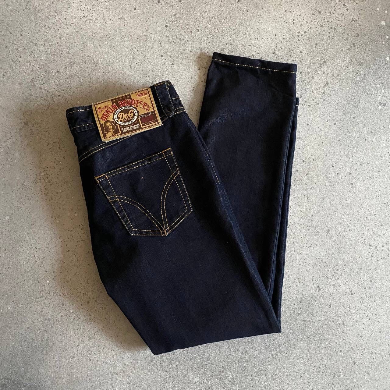 Dolce & Gabbana × Vintage D&G Dolce & Gabbana Woman’s Wonder Denim Jeans (Grunge Y2K) Size 28" / US 6 / IT 42 - 1 Thumbnail