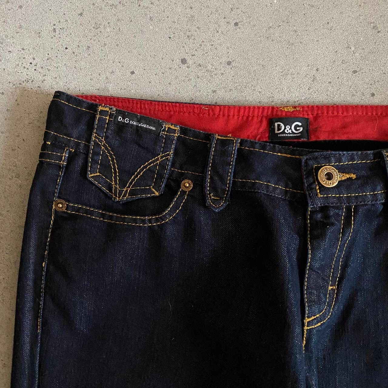Dolce & Gabbana × Vintage D&G Dolce & Gabbana Woman’s Wonder Denim Jeans (Grunge Y2K) Size 28" / US 6 / IT 42 - 7 Thumbnail