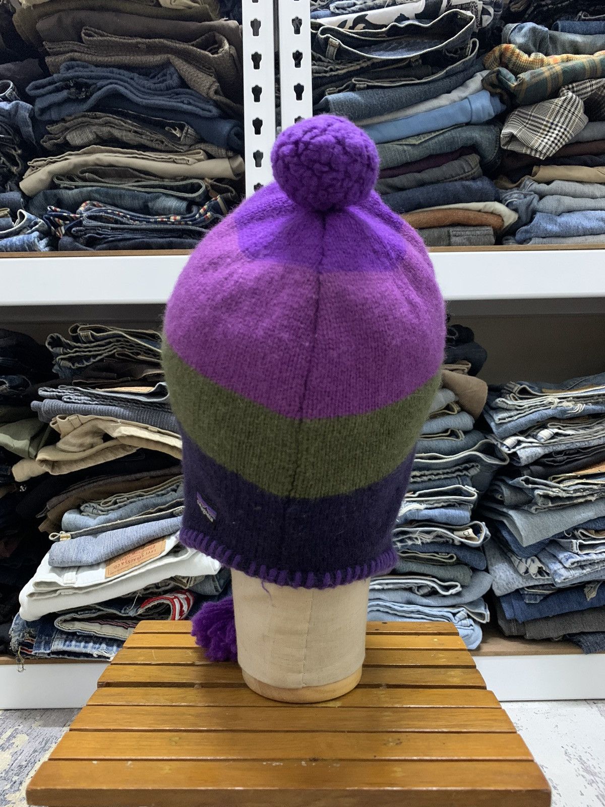 Patagonia Vintage Patagonia Wool Multi Colour Ear flap Hat Size ONE SIZE - 4 Thumbnail