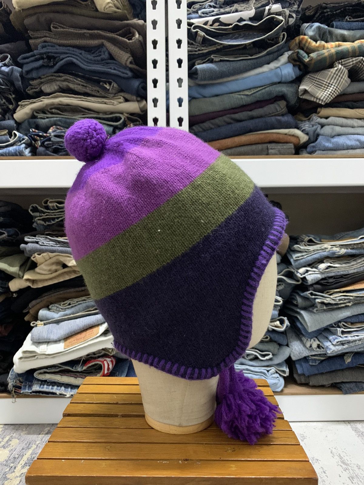 Patagonia Vintage Patagonia Wool Multi Colour Ear flap Hat Size ONE SIZE - 5 Thumbnail