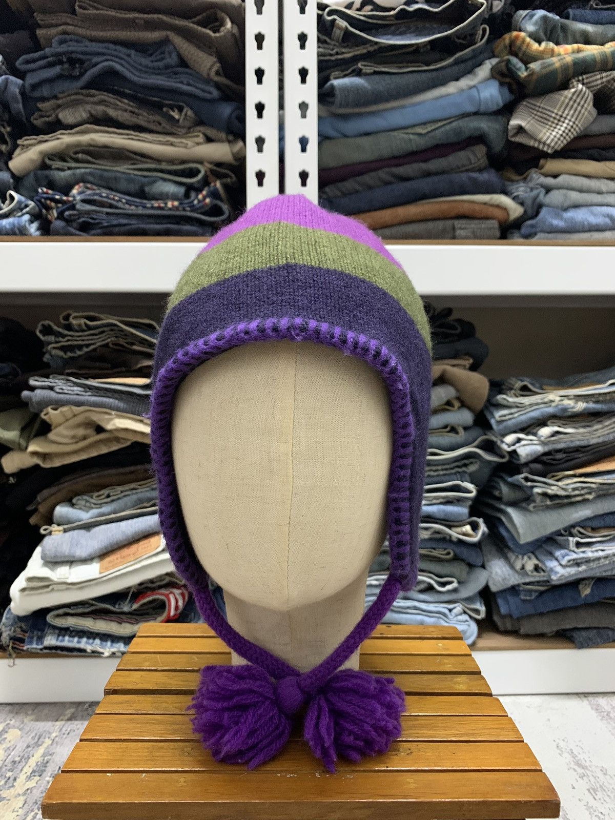 Patagonia Vintage Patagonia Wool Multi Colour Ear flap Hat Size ONE SIZE - 2 Thumbnail