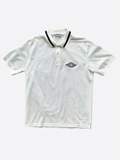 Designer DIOR Air Dior Polo Shirt - White XXL For Sale at 1stDibs