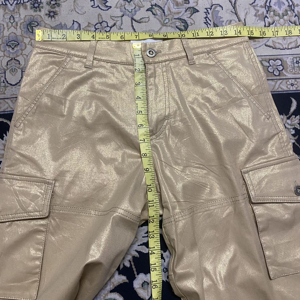 Dolce & Gabbana Dolce & Gabbana Cargo Pants Shorts Gold Size 28" / US 6 / IT 42 - 23 Thumbnail