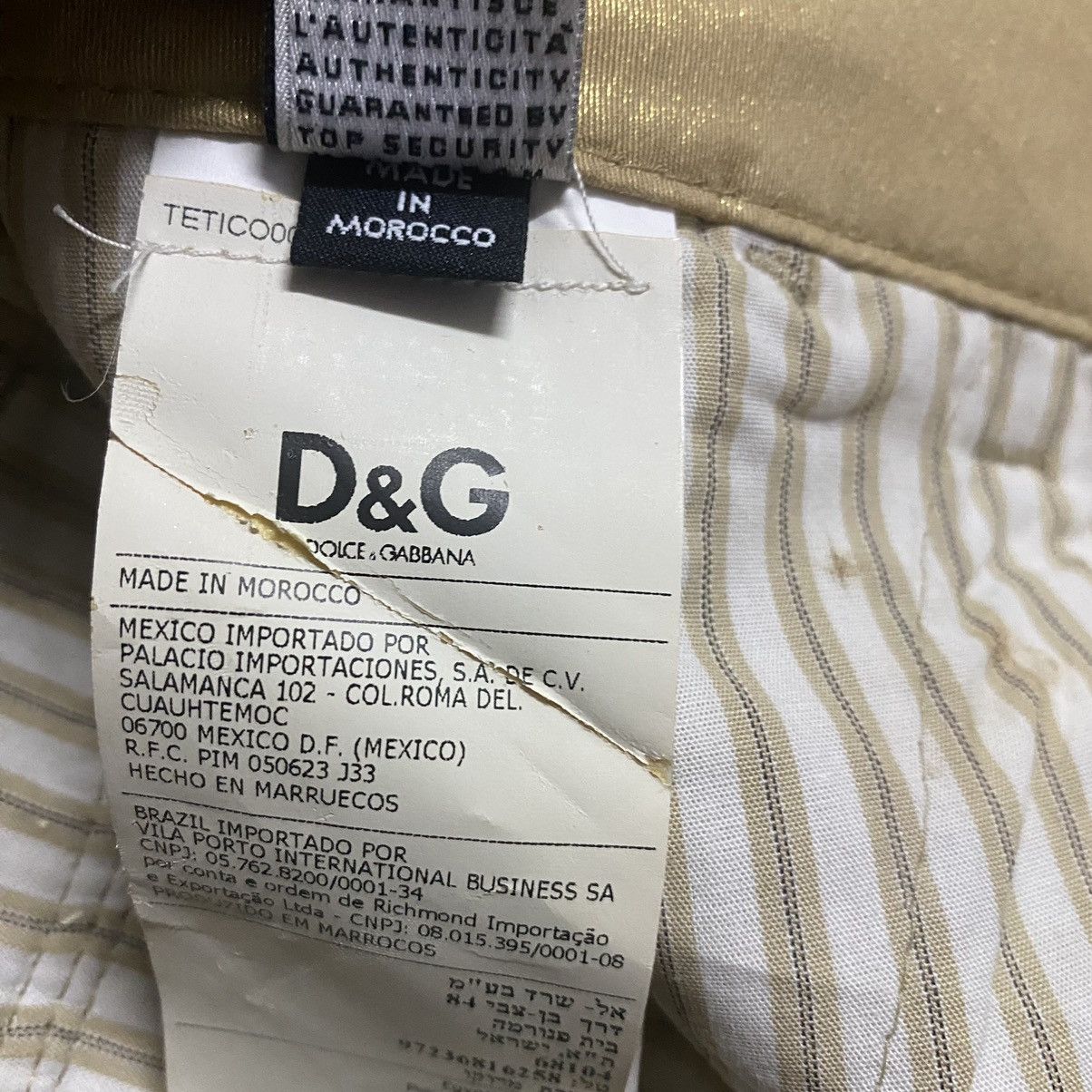 Dolce & Gabbana Dolce & Gabbana Cargo Pants Shorts Gold Size 28" / US 6 / IT 42 - 21 Thumbnail