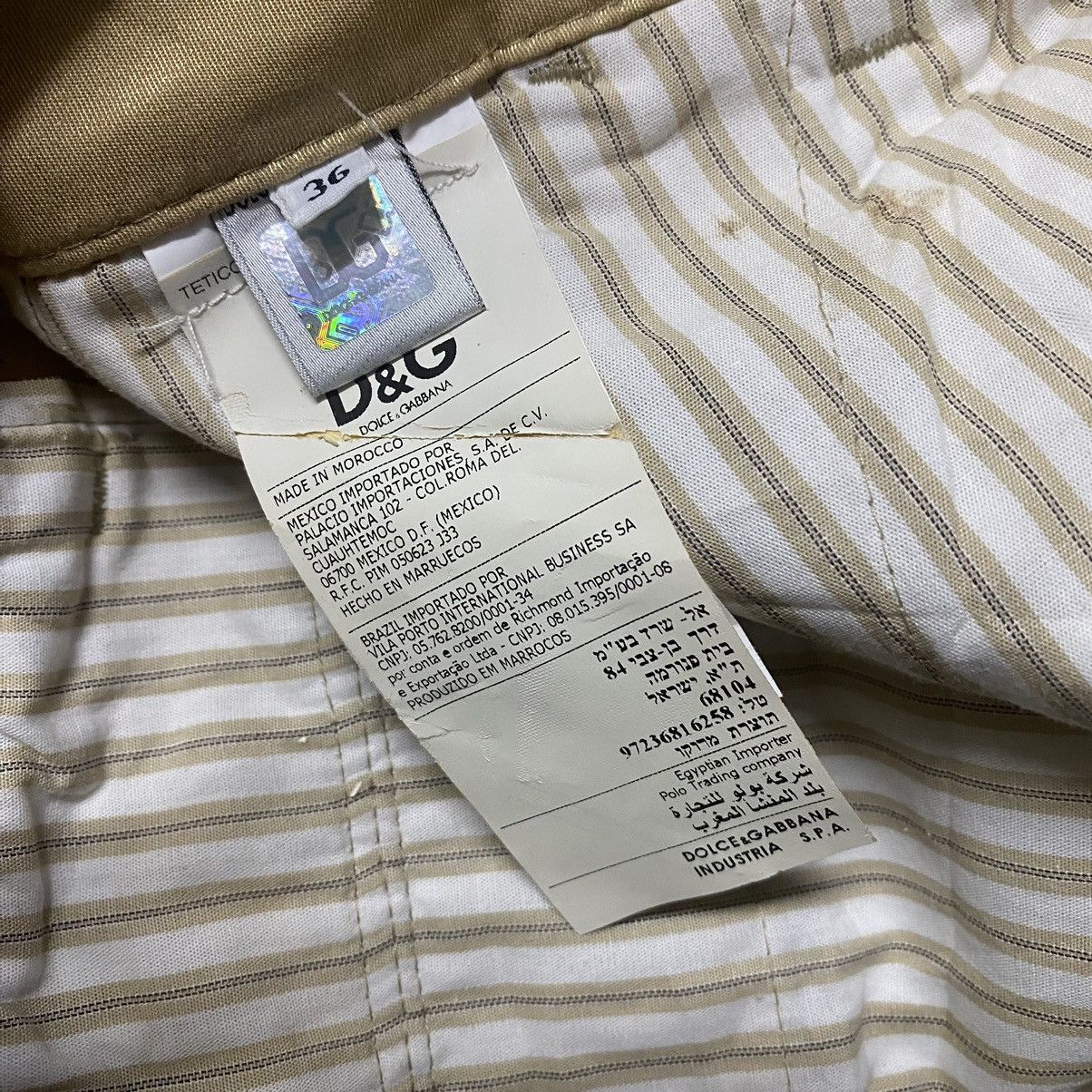Dolce & Gabbana Dolce & Gabbana Cargo Pants Shorts Gold Size 28" / US 6 / IT 42 - 20 Thumbnail