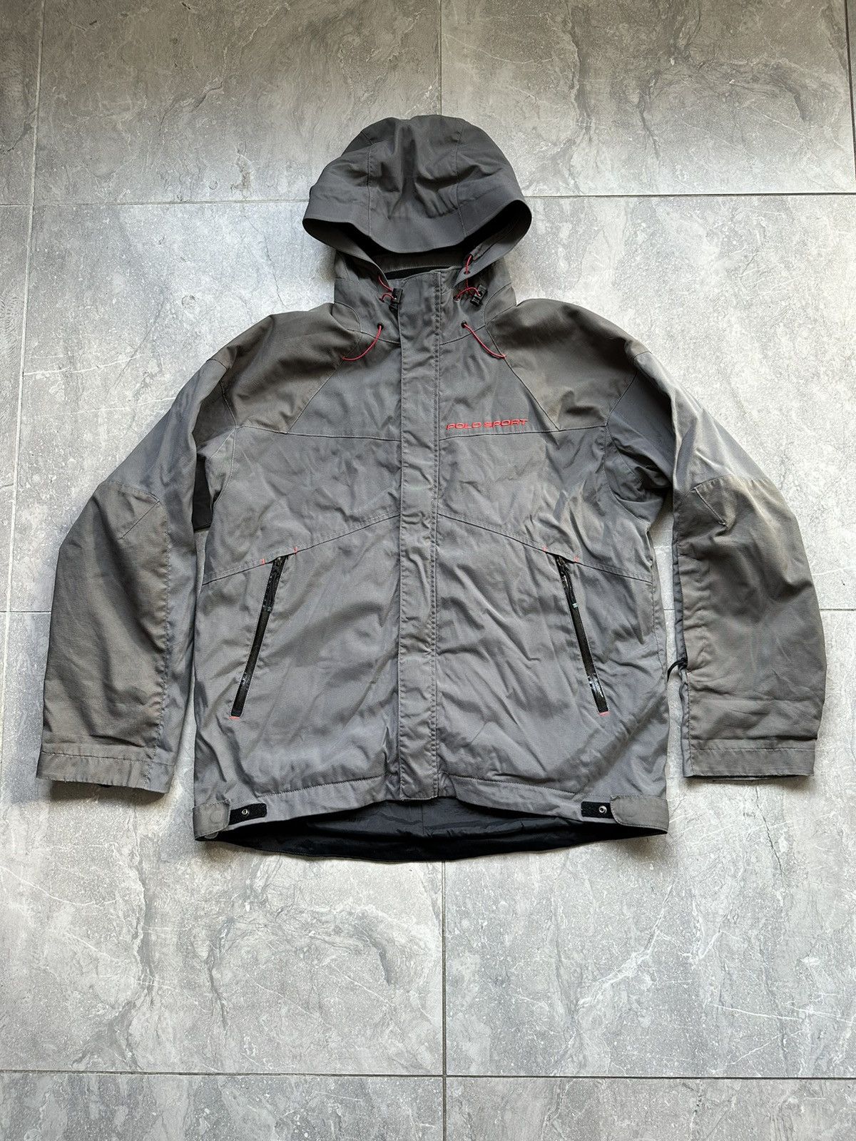 image of Polo Ralph Lauren x Vintage Polo Sports Ralph Laurent Jacket in Grey, Men's (Size Large)