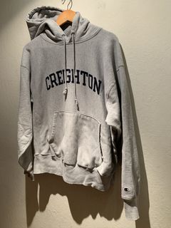 Colosseum Men's Creighton Bluejays Grey Hoodie, XXL, Gray