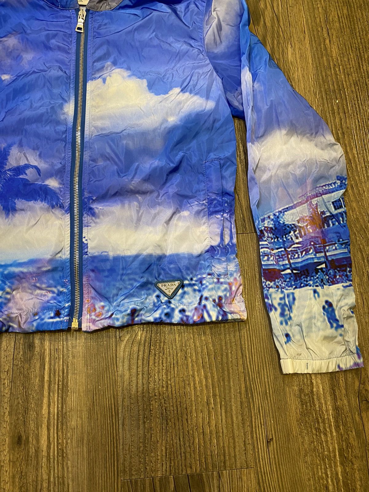 Prada Cloudy Beach Windbreaker Jacket Size US XS / EU 42 / 0 - 3 Thumbnail