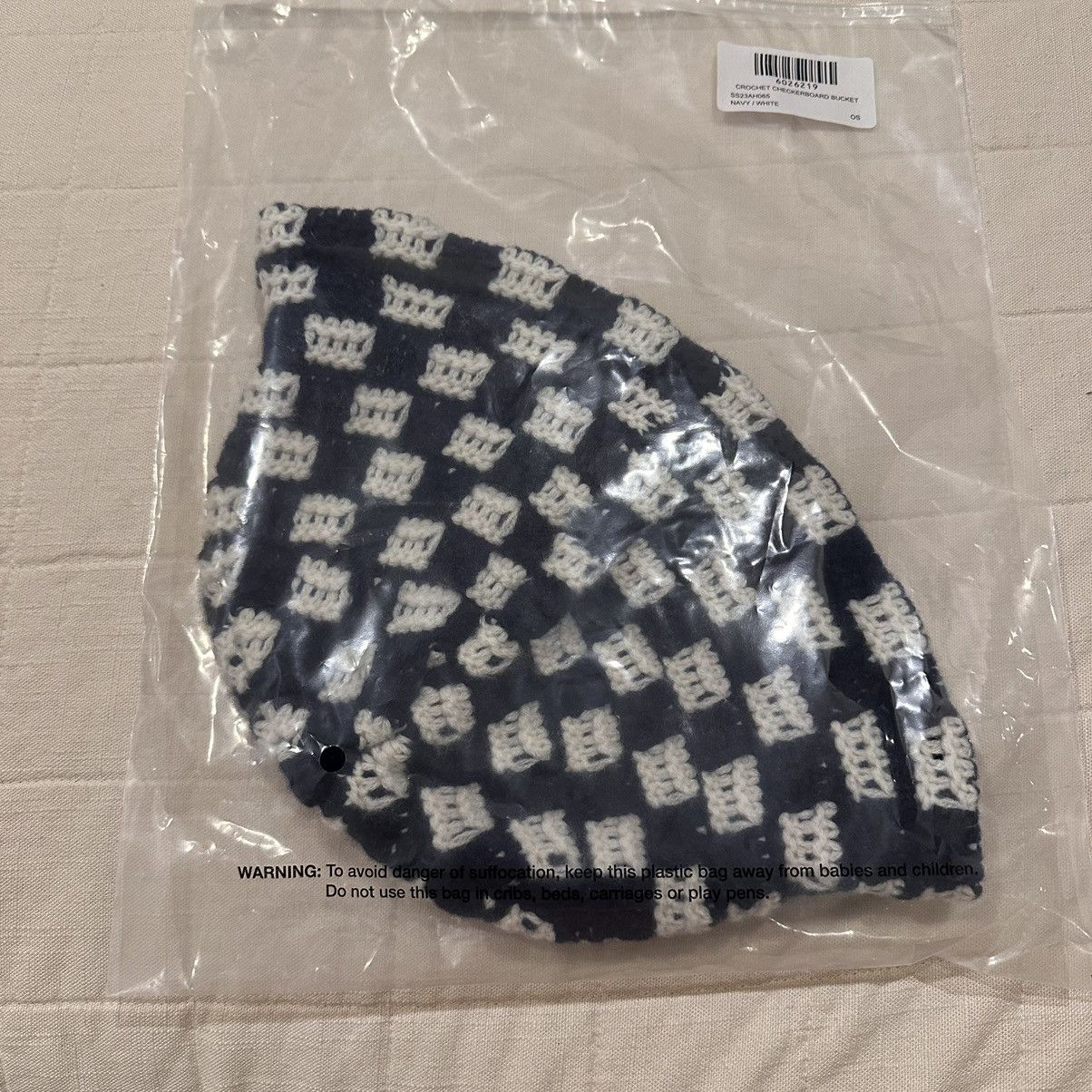 Aime Leon Dore Aime Leon Dore Crochet Checkerboard Bucket Hat Size ONE SIZE - 6 Thumbnail