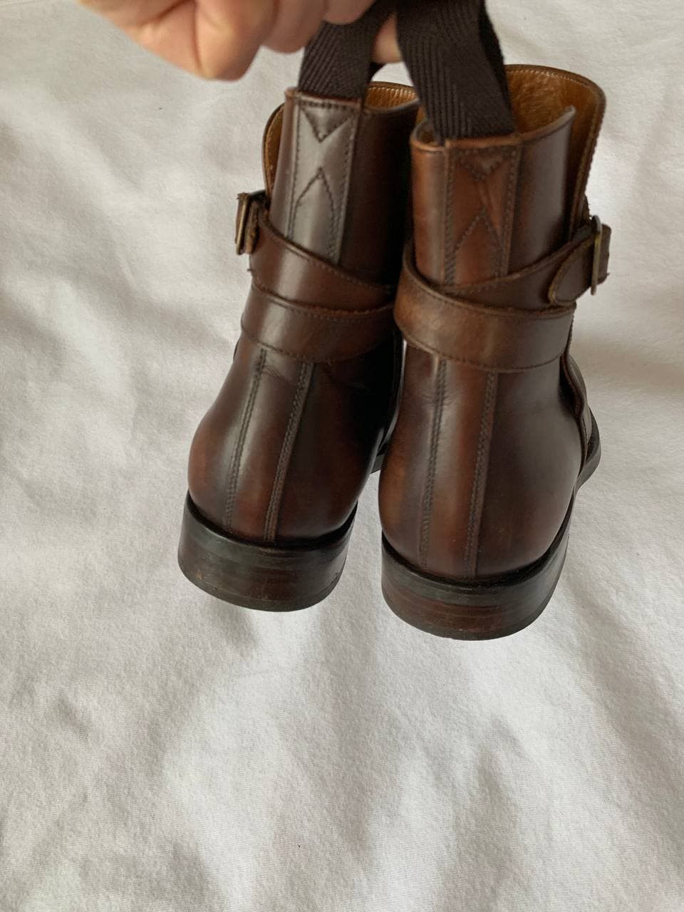 Handmade × Vintage Le Majordome Leather Boots Size US 6 / EU 39 - 8 Thumbnail