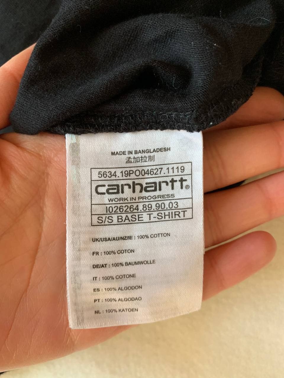 Carhartt × Carhartt Wip Carhartt Black Base T-shirt Size US XL / EU 56 / 4 - 3 Thumbnail