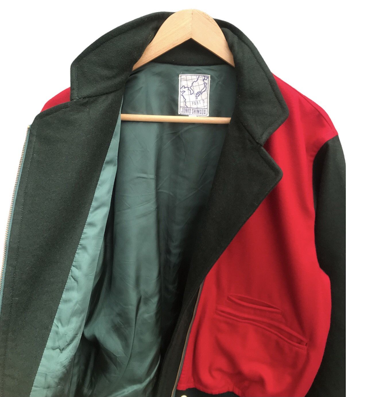 Junko Shimada Vintage Junko Shimada varsity wool asymetrical zipper japan Size US M / EU 48-50 / 2 - 4 Thumbnail