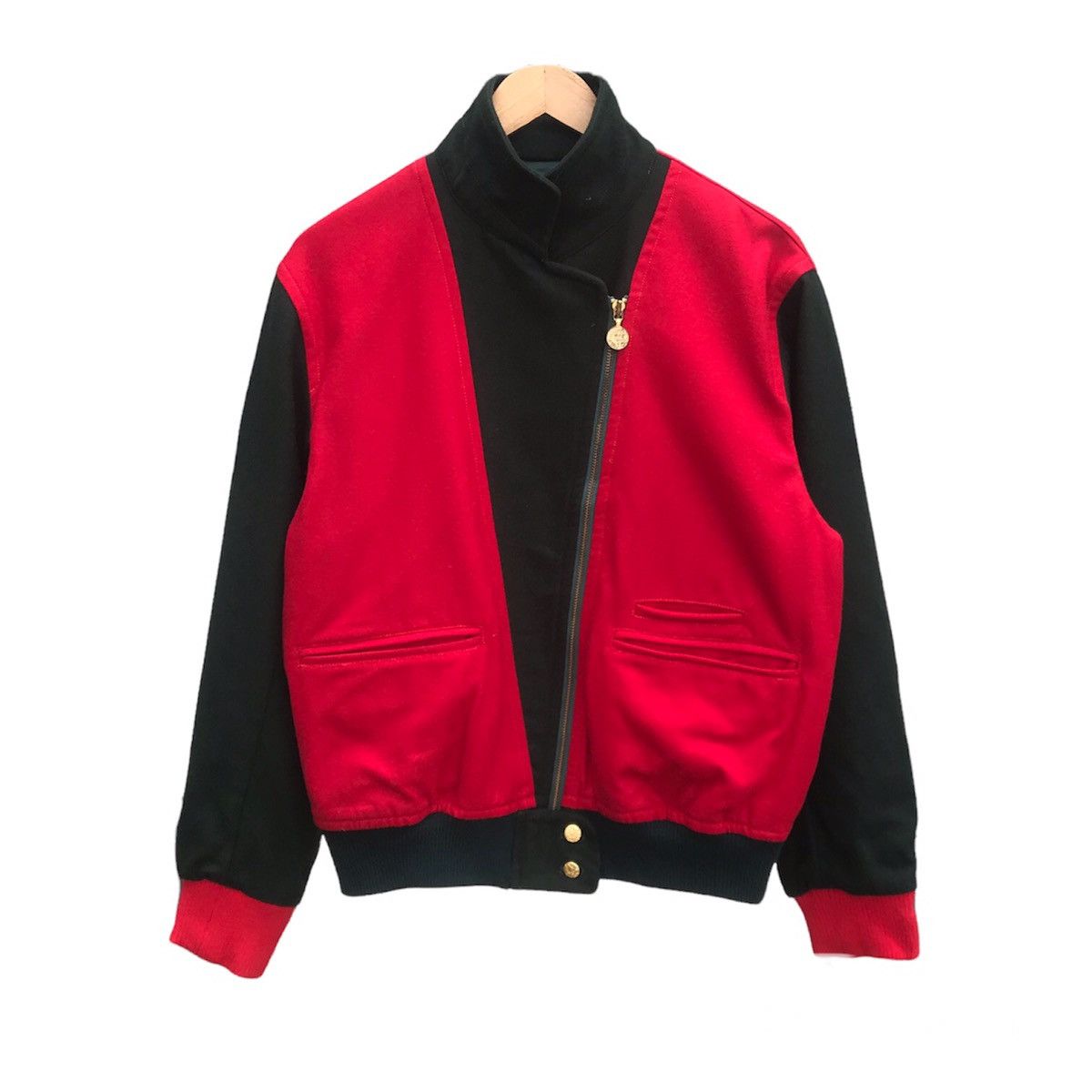 Junko Shimada Vintage Junko Shimada varsity wool asymetrical zipper japan Size US M / EU 48-50 / 2 - 1 Thumbnail