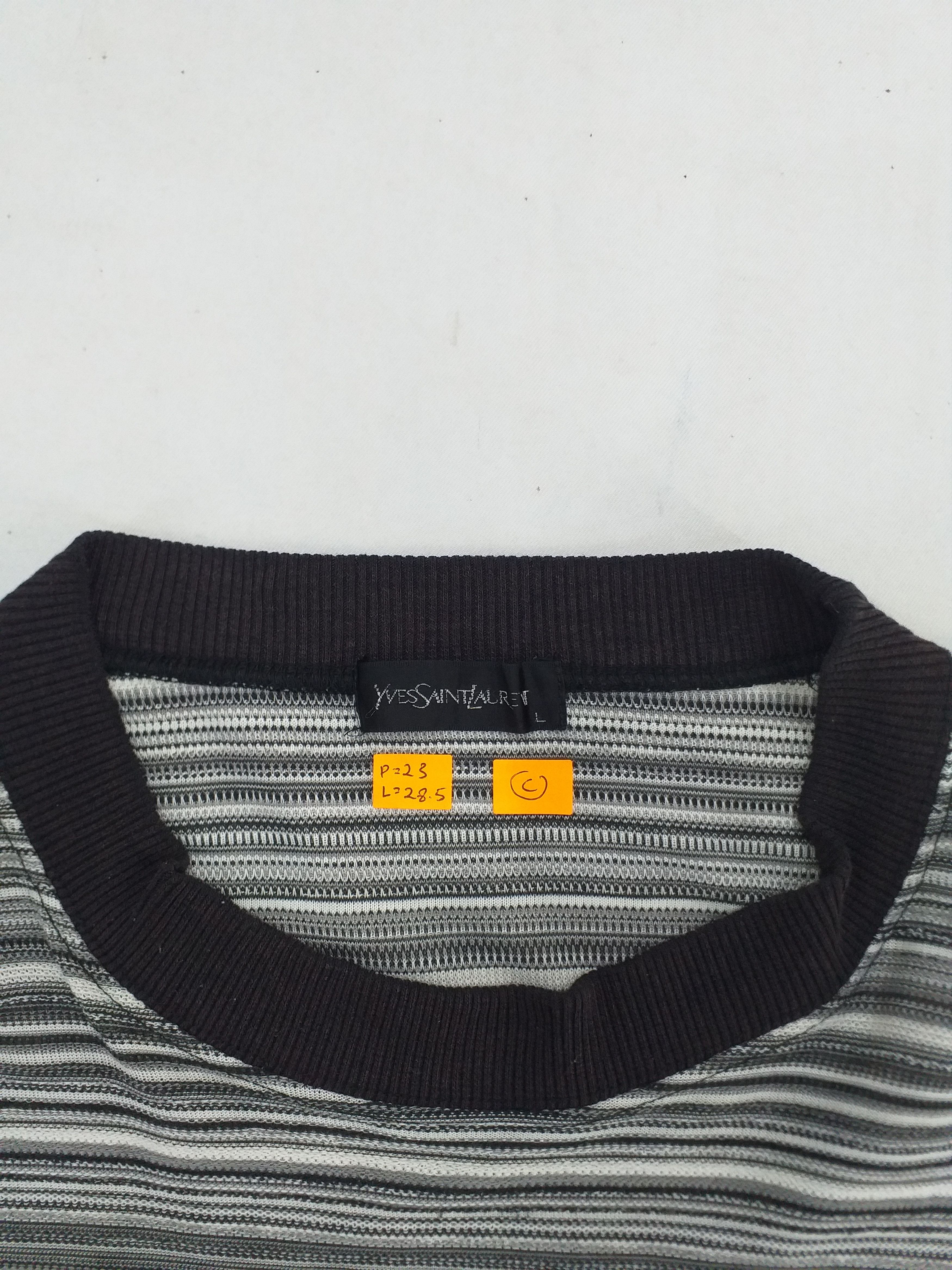 Vintage Vintage Yves Saint Laurent Ysl Stripe Large T-Shirt -C068 Size US XL / EU 56 / 4 - 4 Thumbnail