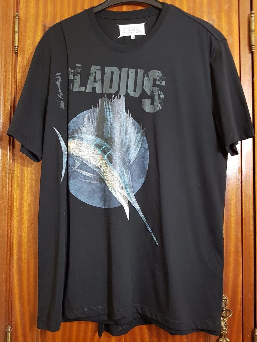 Maison Margiela Maison Margiela Black Pladius t-shirt Size US XL / EU 56 / 4 - 2 Thumbnail