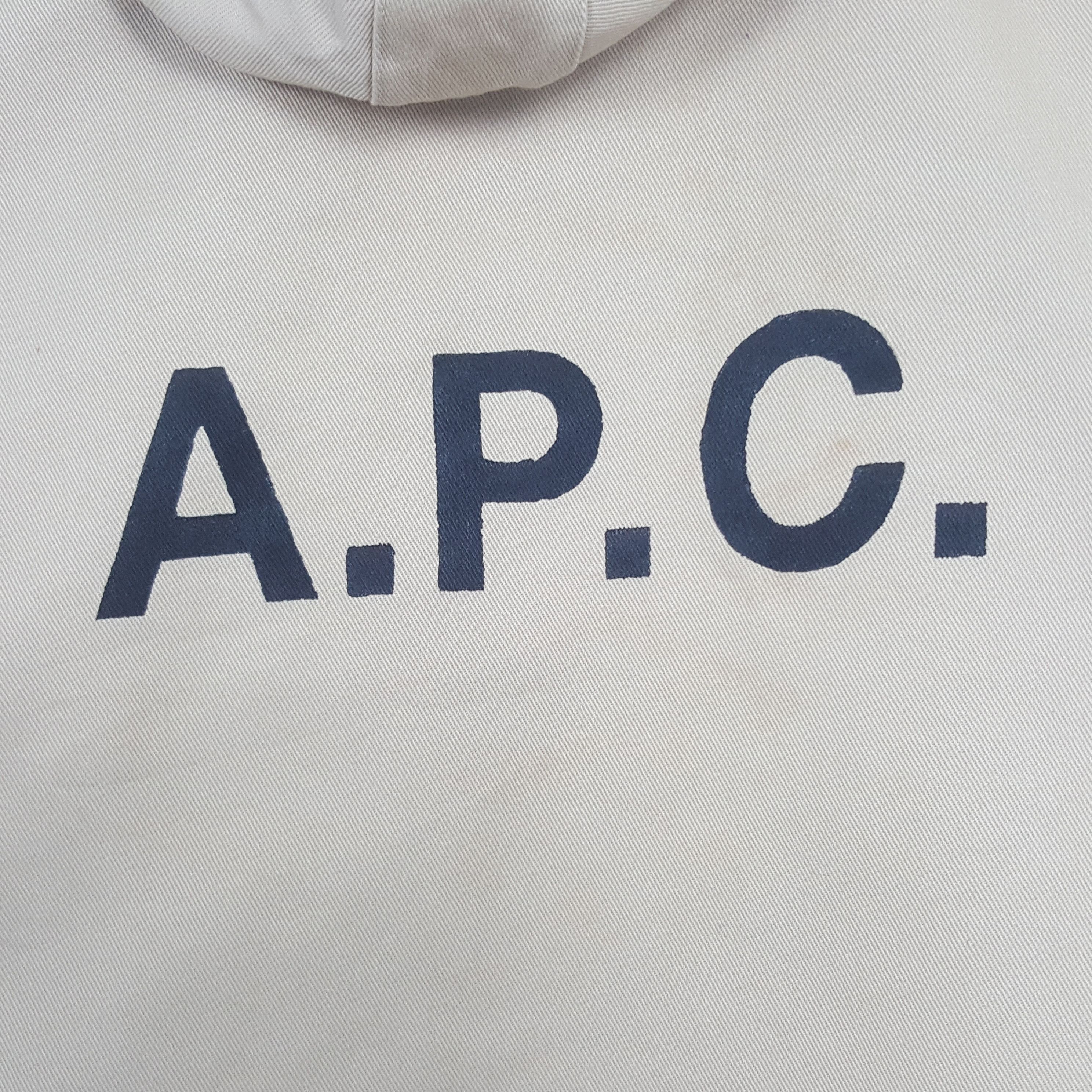 A.P.C. × Vintage Vintage A.P.C. Japanese Brand Custom Logo Hoodies Jacket Size US L / EU 52-54 / 3 - 2 Thumbnail