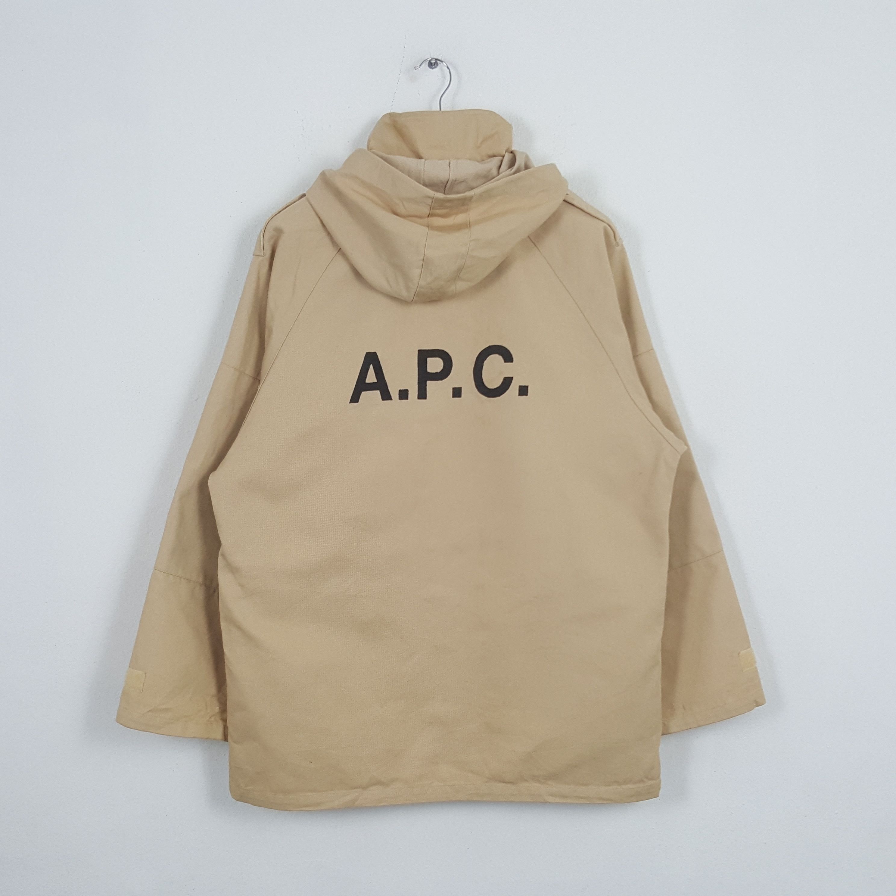 A.P.C. × Vintage Vintage A.P.C. Japanese Brand Custom Logo Hoodies Jacket Size US L / EU 52-54 / 3 - 1 Thumbnail
