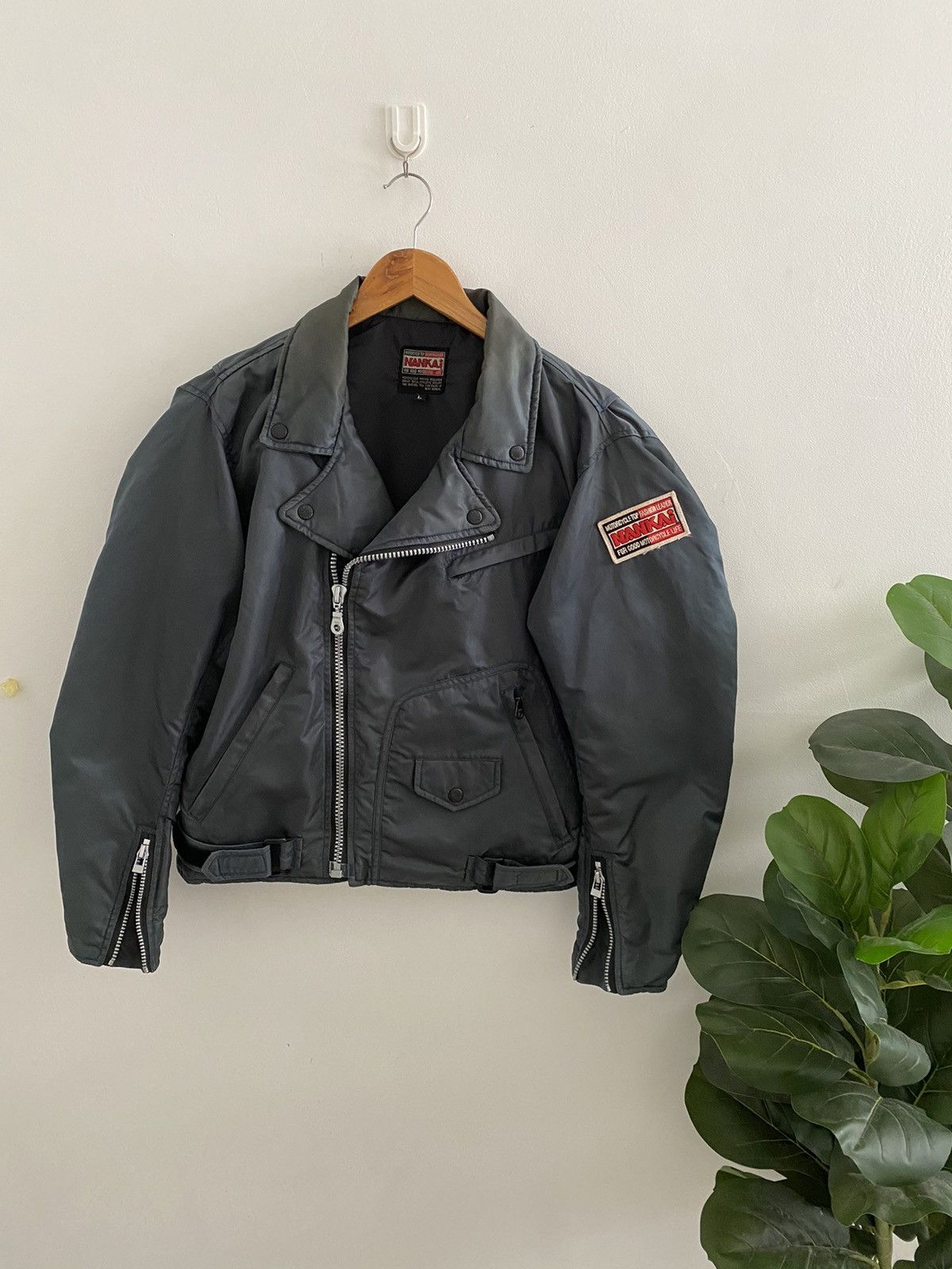 Japanese Brand Vintage NANKAI Racing Biker bomber Jacket Miyake design Size US L / EU 52-54 / 3 - 1 Thumbnail