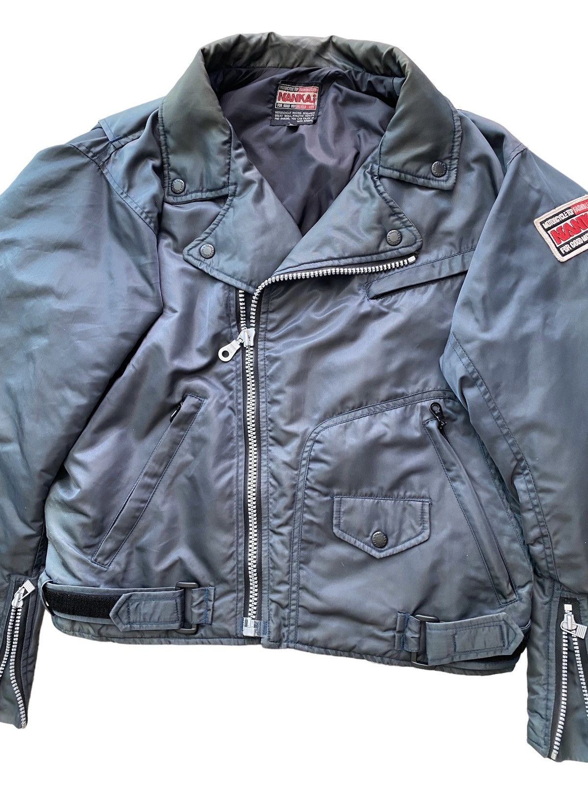 Japanese Brand Vintage NANKAI Racing Biker bomber Jacket Miyake design Size US L / EU 52-54 / 3 - 7 Thumbnail