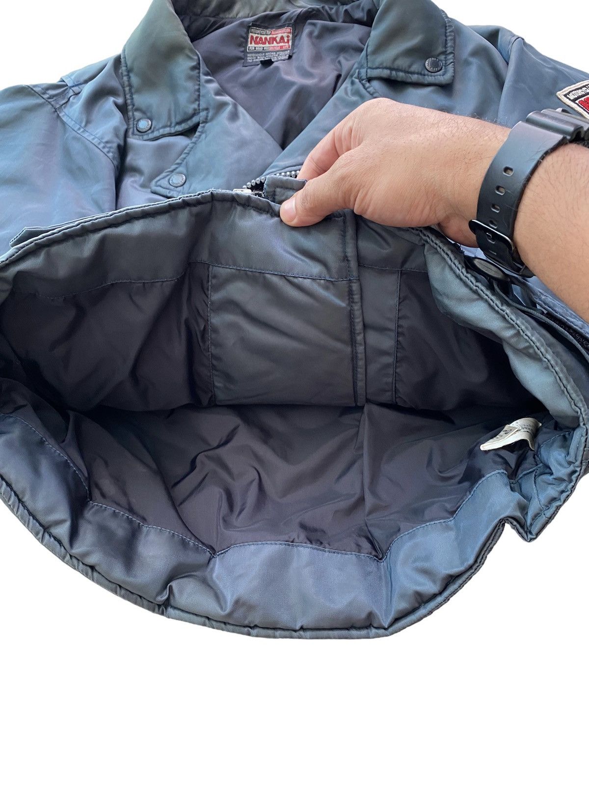 Japanese Brand Vintage NANKAI Racing Biker bomber Jacket Miyake design Size US L / EU 52-54 / 3 - 11 Thumbnail