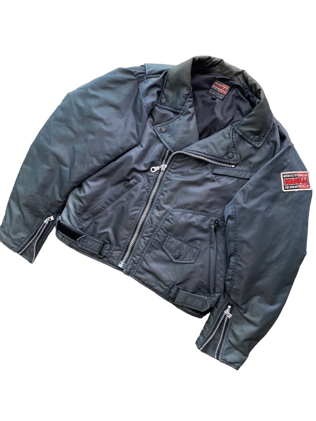 Japanese Brand Vintage NANKAI Racing Biker bomber Jacket Miyake design Size US L / EU 52-54 / 3 - 5 Thumbnail