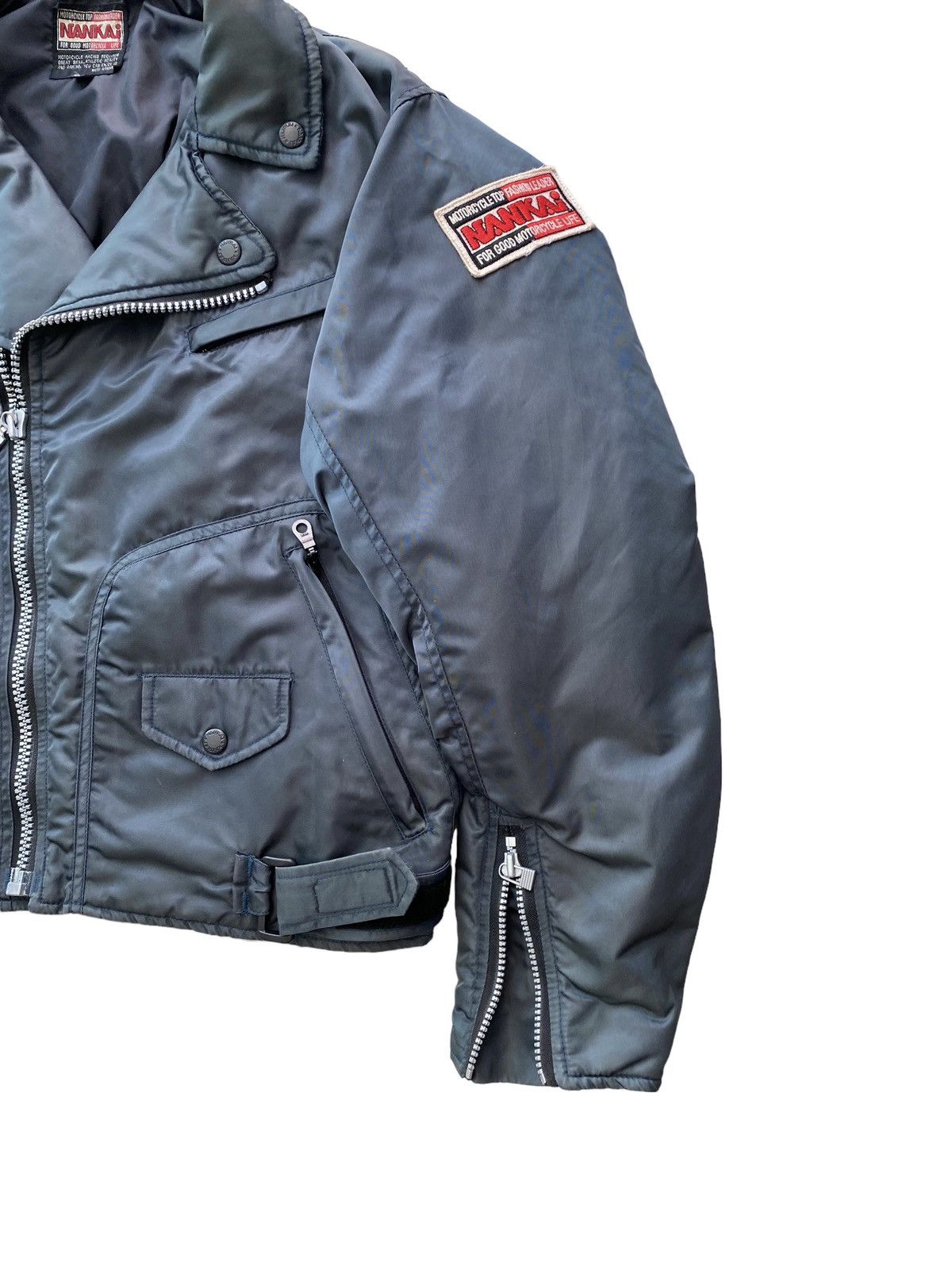Japanese Brand Vintage NANKAI Racing Biker bomber Jacket Miyake design Size US L / EU 52-54 / 3 - 6 Thumbnail