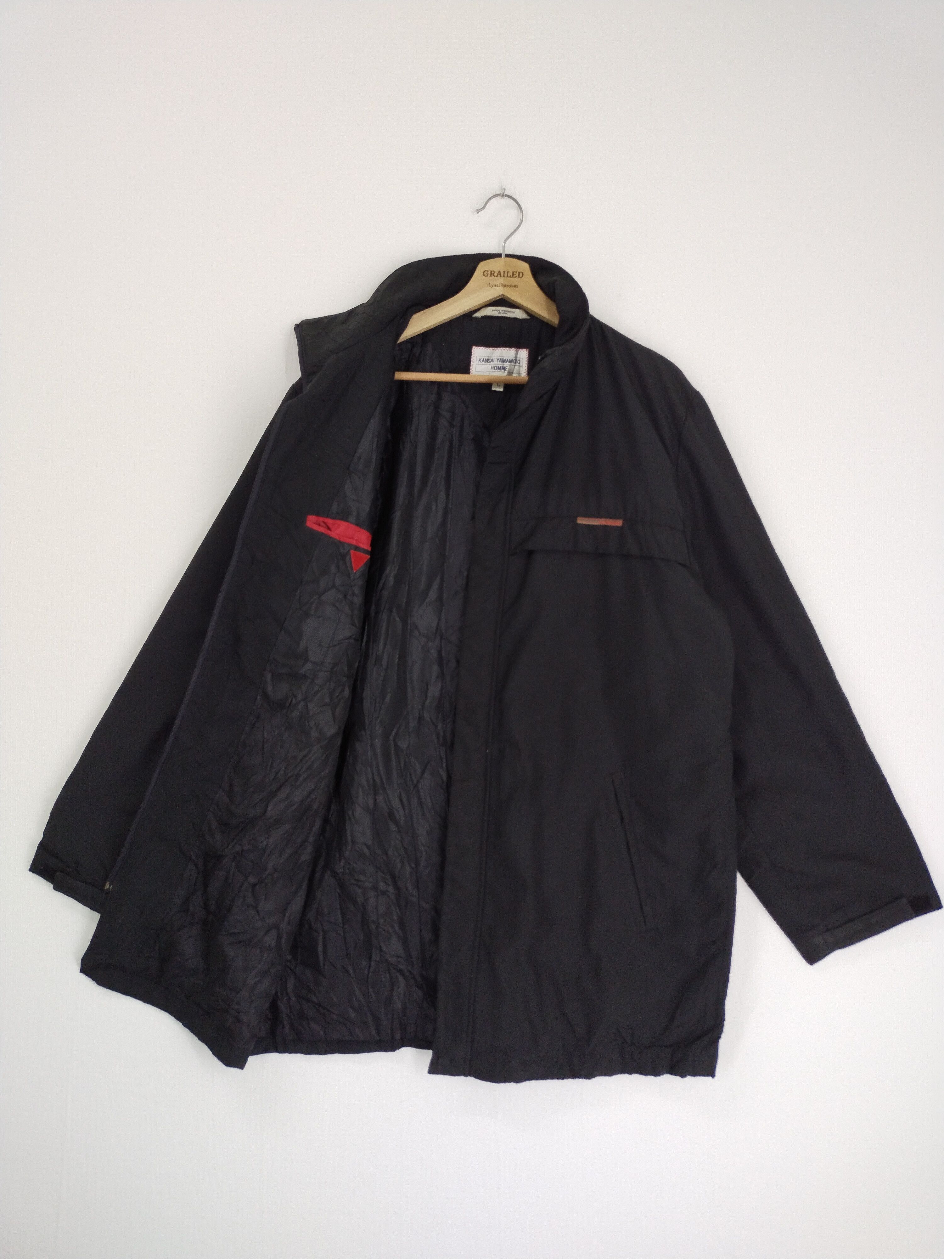 Japanese Brand × Kansai Yamamoto × Yohji Yamamoto VINTAGE KANSAI YAMAMOTO PARKA JACKET Size US L / EU 52-54 / 3 - 1 Thumbnail