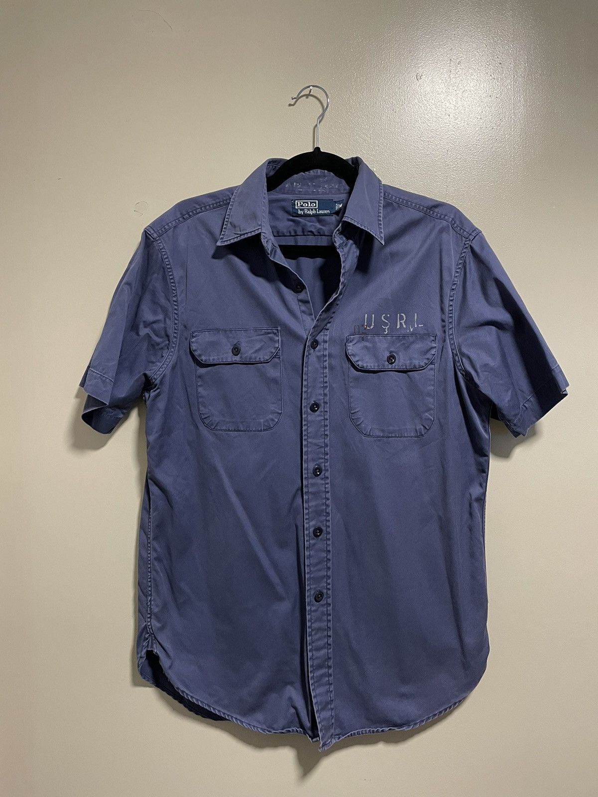 Polo Ralph Lauren × Ralph Lauren Early 2000s Ralph Lauren Utility Blue Button Shirt Sz Large Size US M / EU 48-50 / 2 - 1 Thumbnail