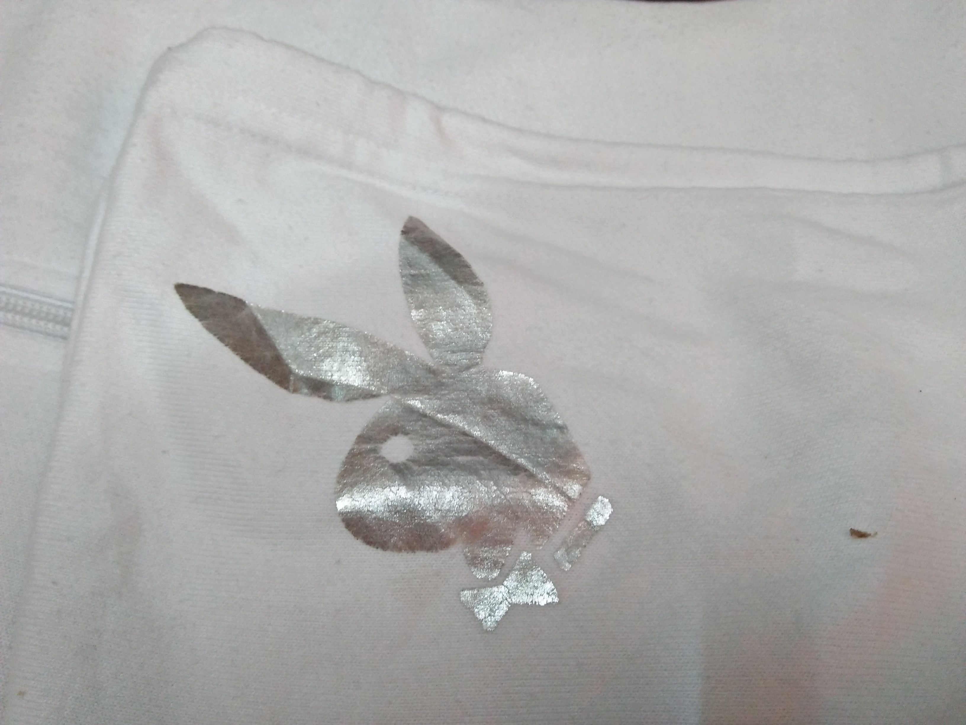 Playboy PLAYBOY White Zipper Hoodie Small Fleece Jacket. Size M / US 6-8 / IT 42-44 - 9 Thumbnail