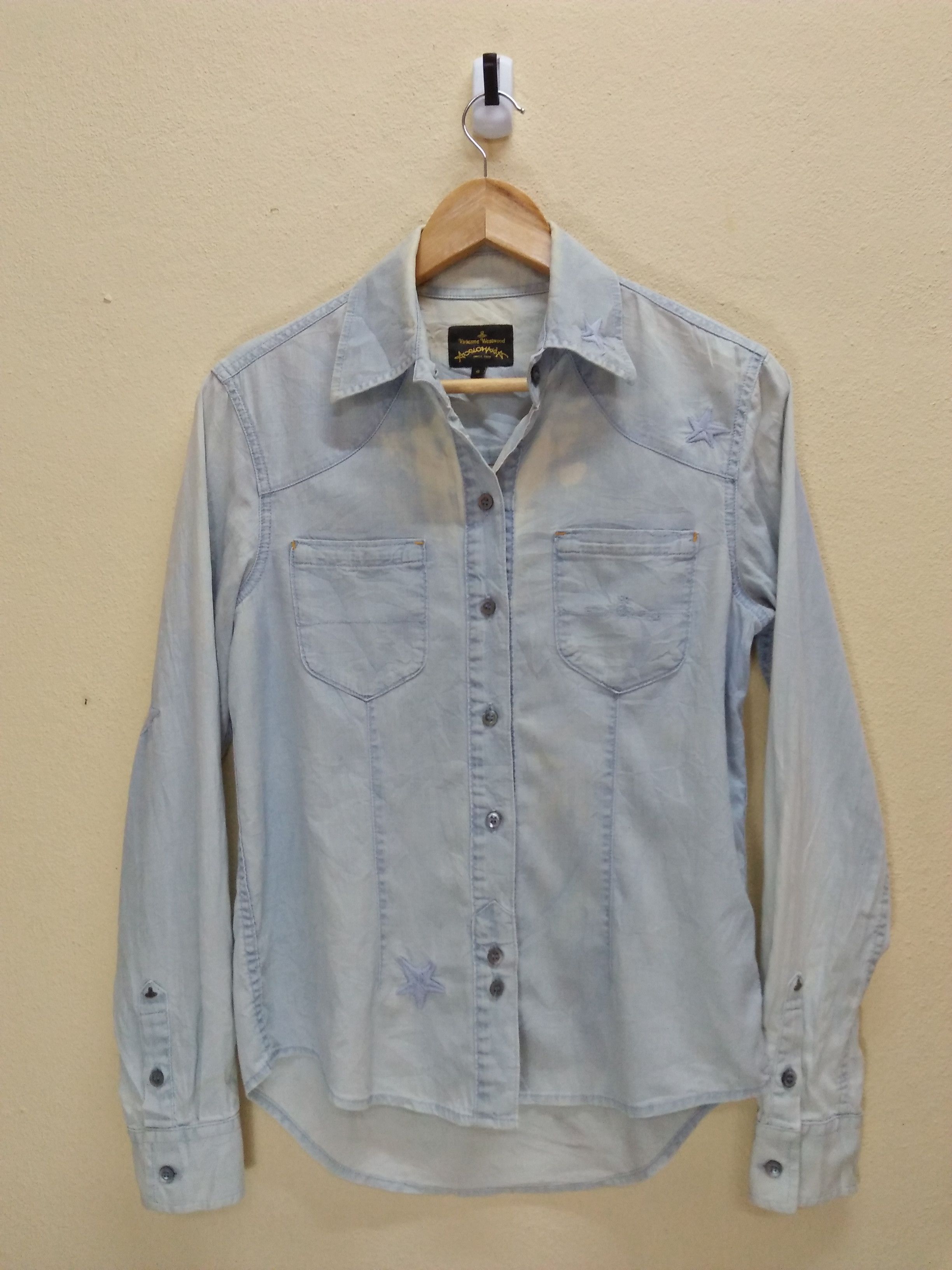 Vivienne Westwood VIVIENNE WESTWOOD Anglomania Nicely Faded Denim Shirt Size S / US 4 / IT 40 - 2 Thumbnail