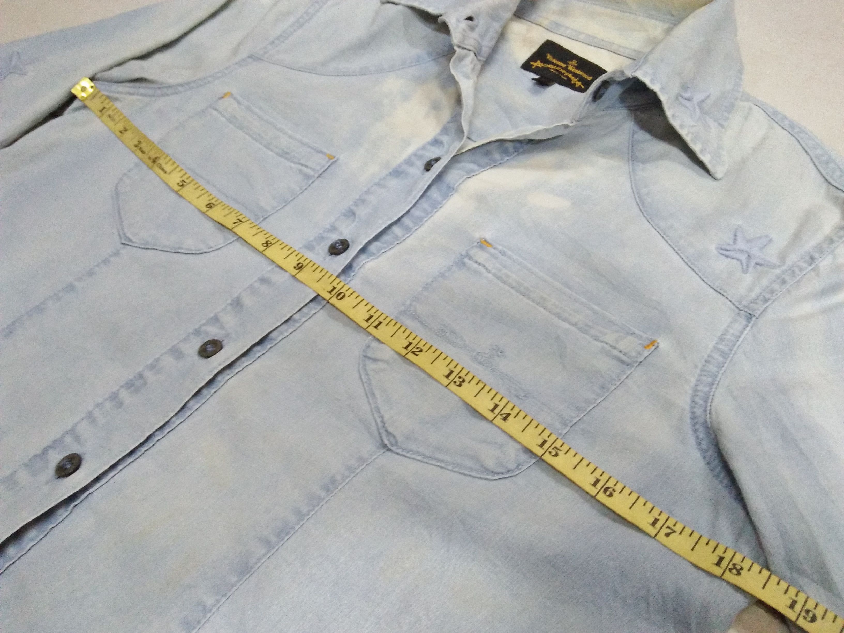 Vivienne Westwood VIVIENNE WESTWOOD Anglomania Nicely Faded Denim Shirt Size S / US 4 / IT 40 - 13 Thumbnail
