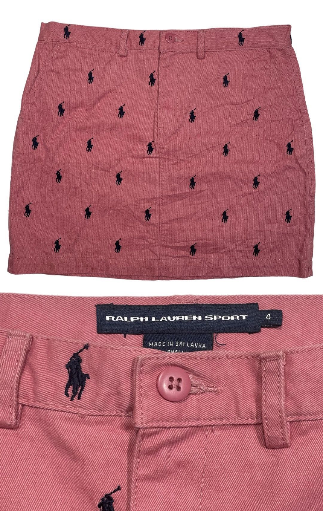 Vintage Vintage Polo Ralph Lauren Skirt Pony Logo Monogram embroider Size 32" / US 10 / IT 46 - 1 Thumbnail