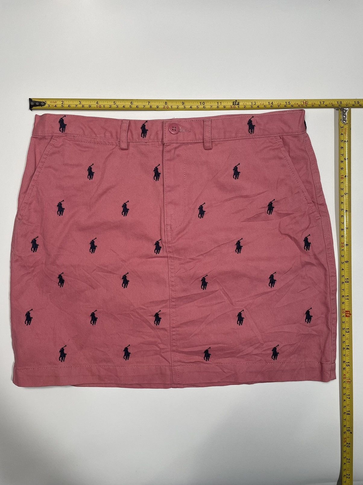 Vintage Vintage Polo Ralph Lauren Skirt Pony Logo Monogram embroider Size 32" / US 10 / IT 46 - 10 Thumbnail