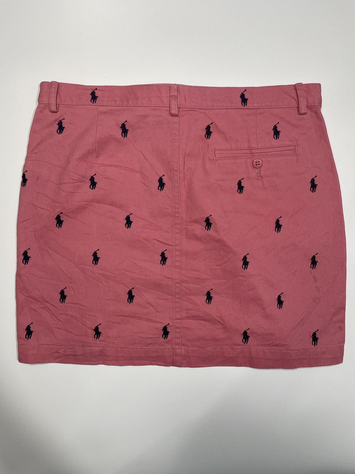 Vintage Vintage Polo Ralph Lauren Skirt Pony Logo Monogram embroider Size 32" / US 10 / IT 46 - 9 Thumbnail