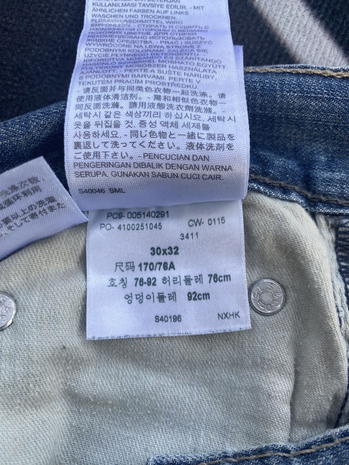 Jean × Levi's × Vintage VINTAGE LEVIS 514 BLUE WASH JEANS-J408 Size US 33 - 7 Thumbnail