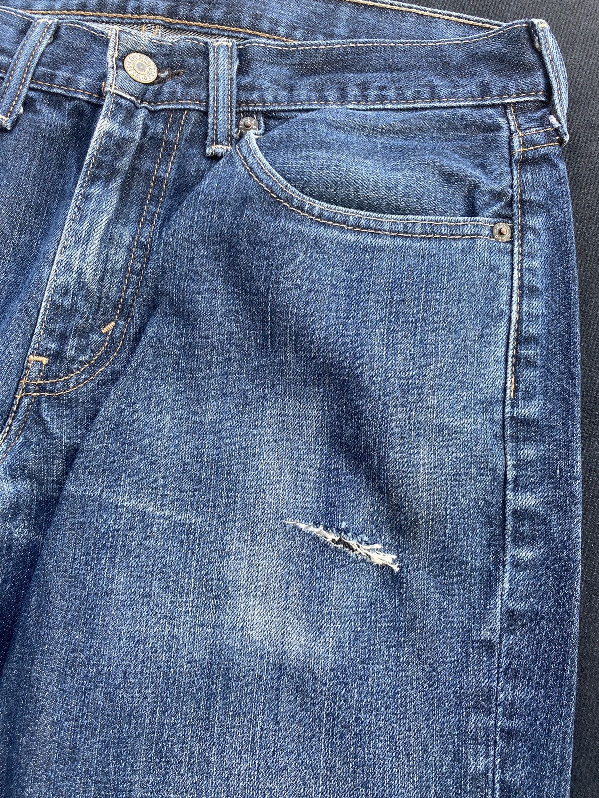 Jean × Levi's × Vintage VINTAGE LEVIS 514 BLUE WASH JEANS-J409 Size US 33 - 11 Thumbnail