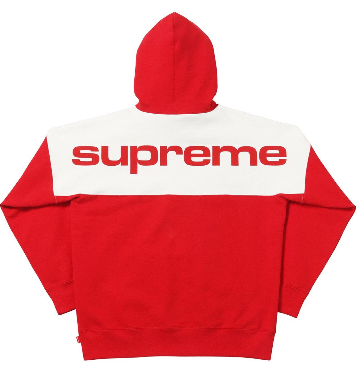 Supreme Supreme Red Blocked Hoodie Grailed