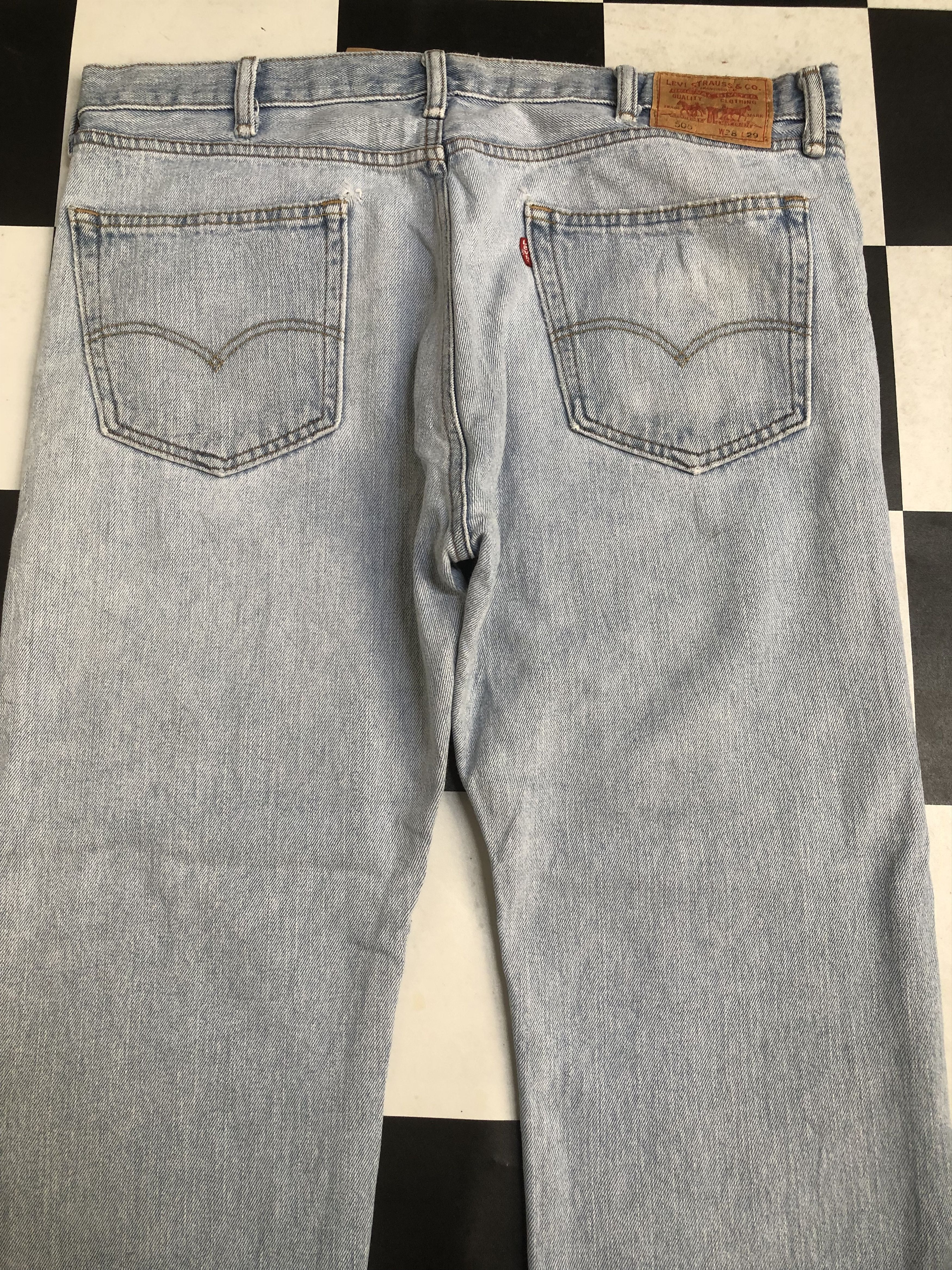 Levi's × Vintage Vintage Levis 505 Faded Denim Jeans L544 Size US 38 / EU 54 - 8 Thumbnail