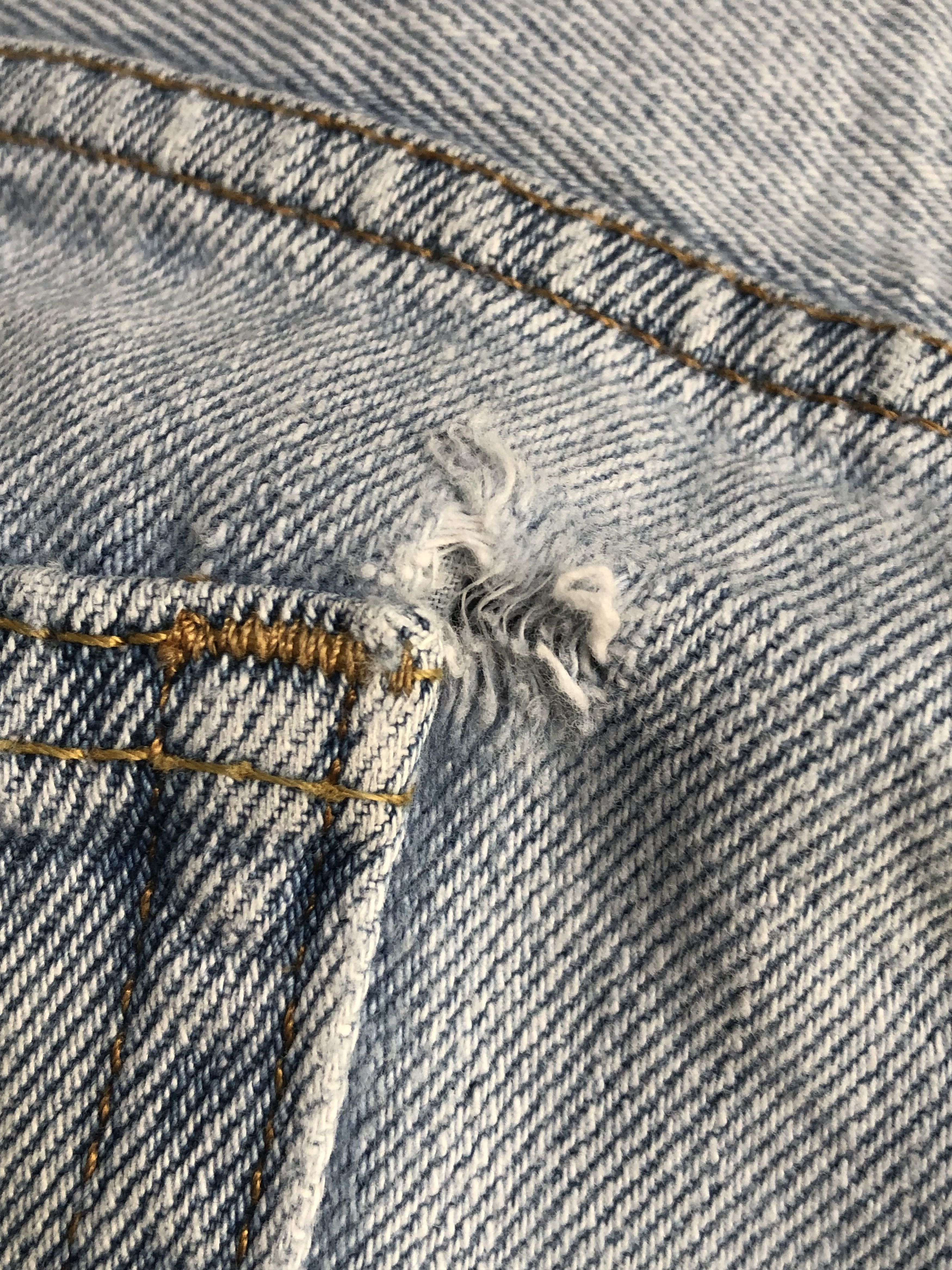 Levi's × Vintage Vintage Levis 505 Faded Denim Jeans L544 Size US 38 / EU 54 - 11 Thumbnail