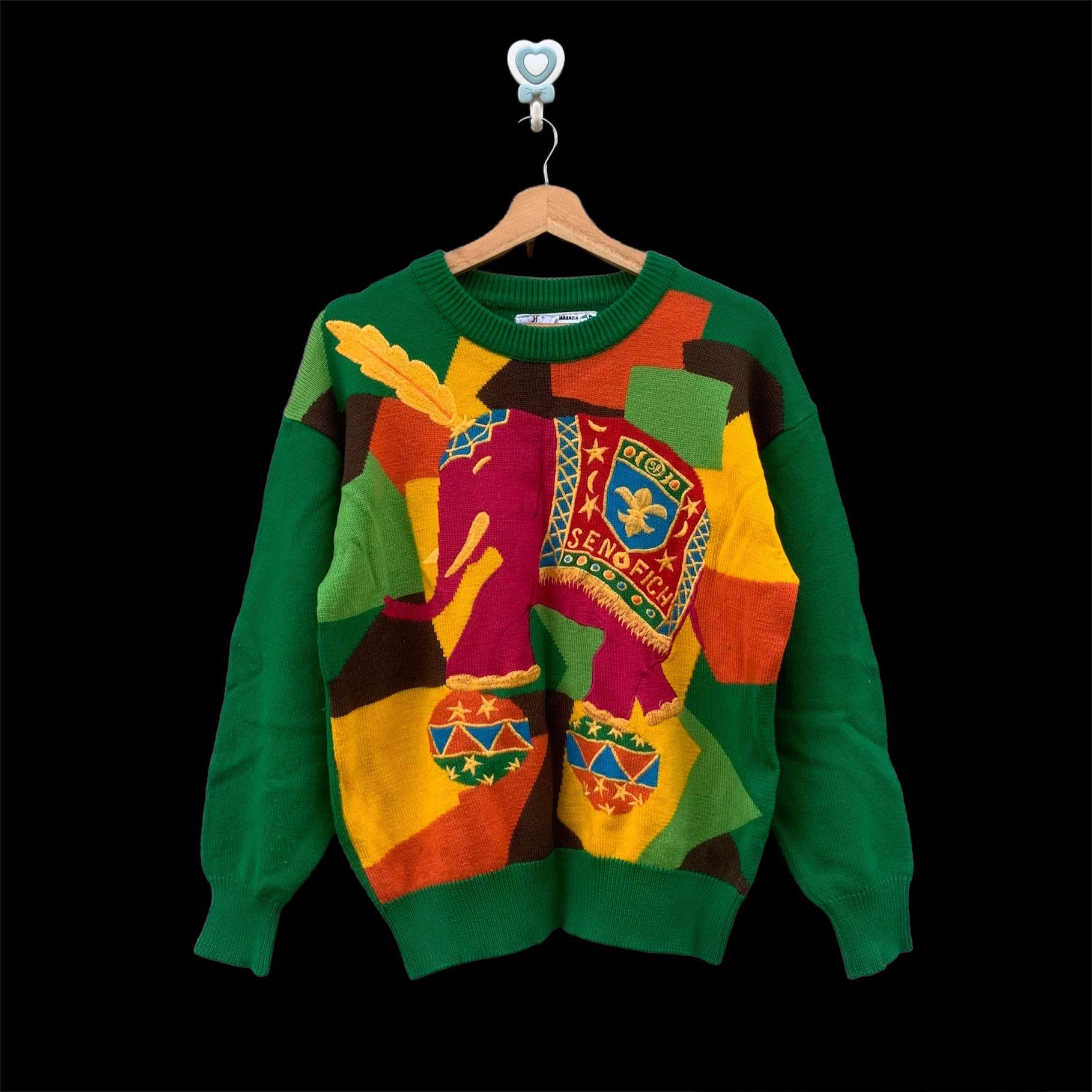 Aran Isles Knitwear 📌 SEND OFFERS 📌 EMBROIDERY SENO FICH MILANO KNIT SWEATER Size US M / EU 48-50 / 2 - 1 Thumbnail