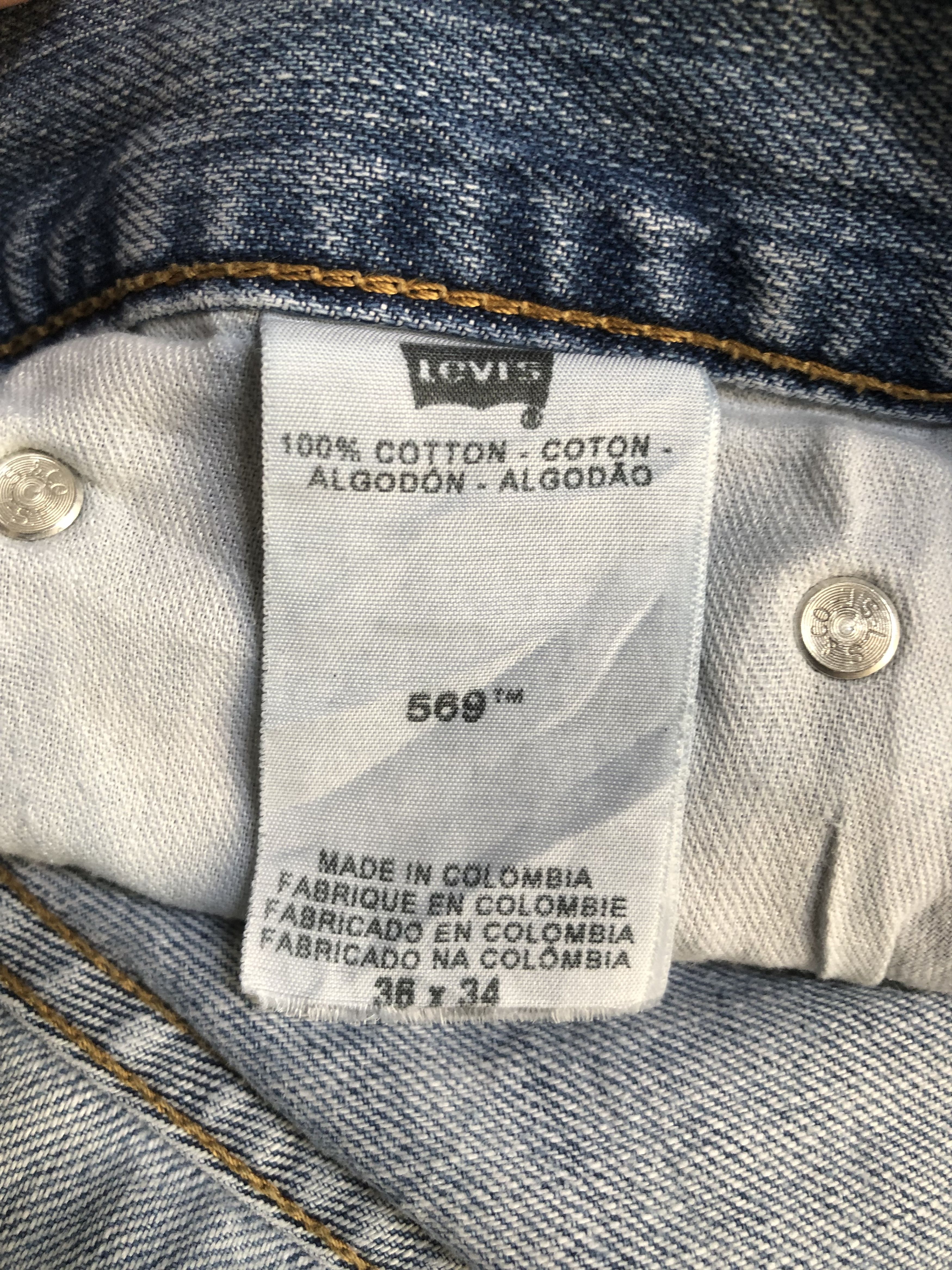 Levi's × Vintage Vintage Levis 569 Distressed Denim Jean L541 Size US 40 / EU 56 - 12 Thumbnail