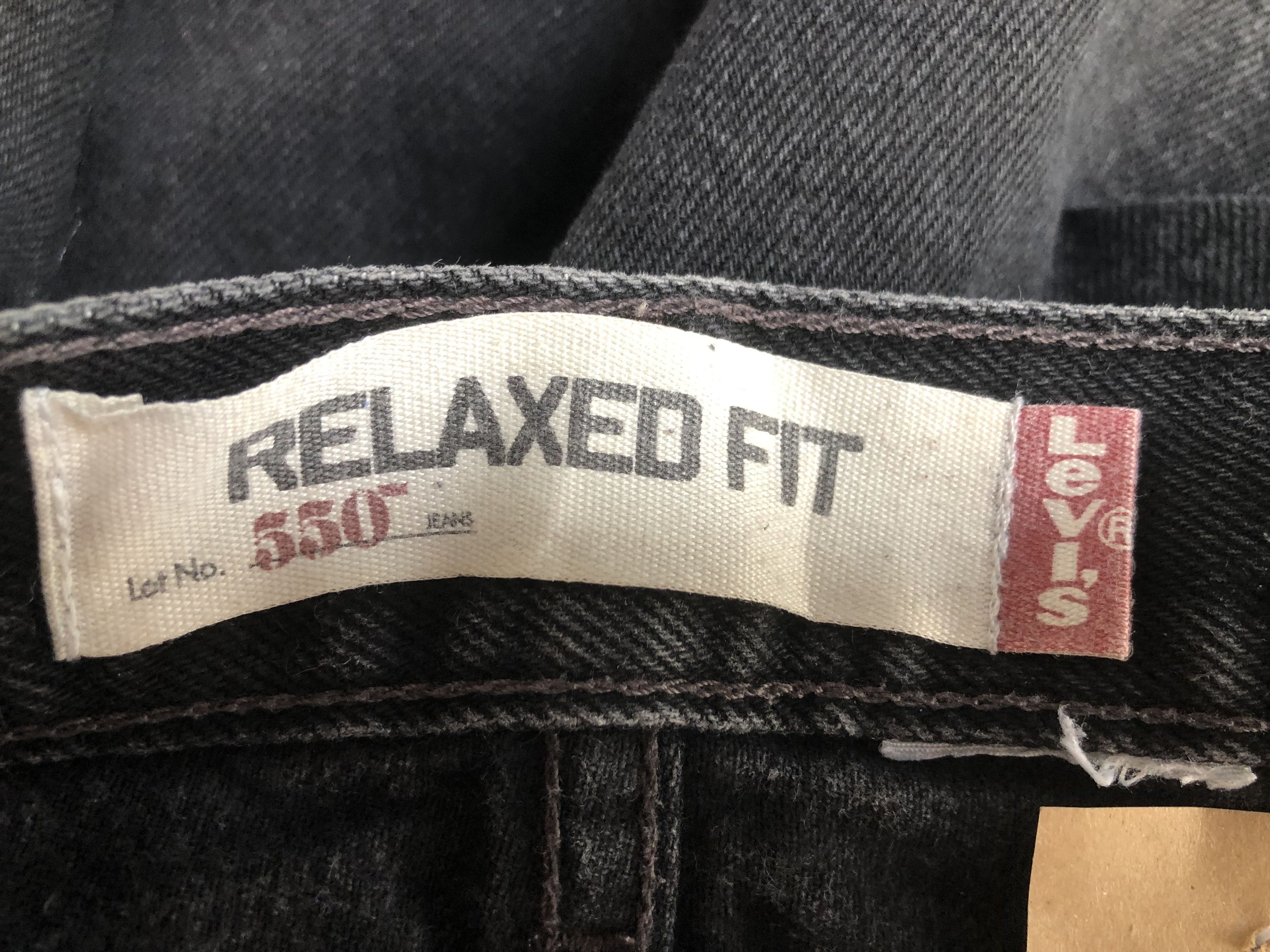 Levi's × Vintage Vintage Levis 550 Black Jeans L530 Waist 48 Size US 44 / EU 60 - 12 Thumbnail