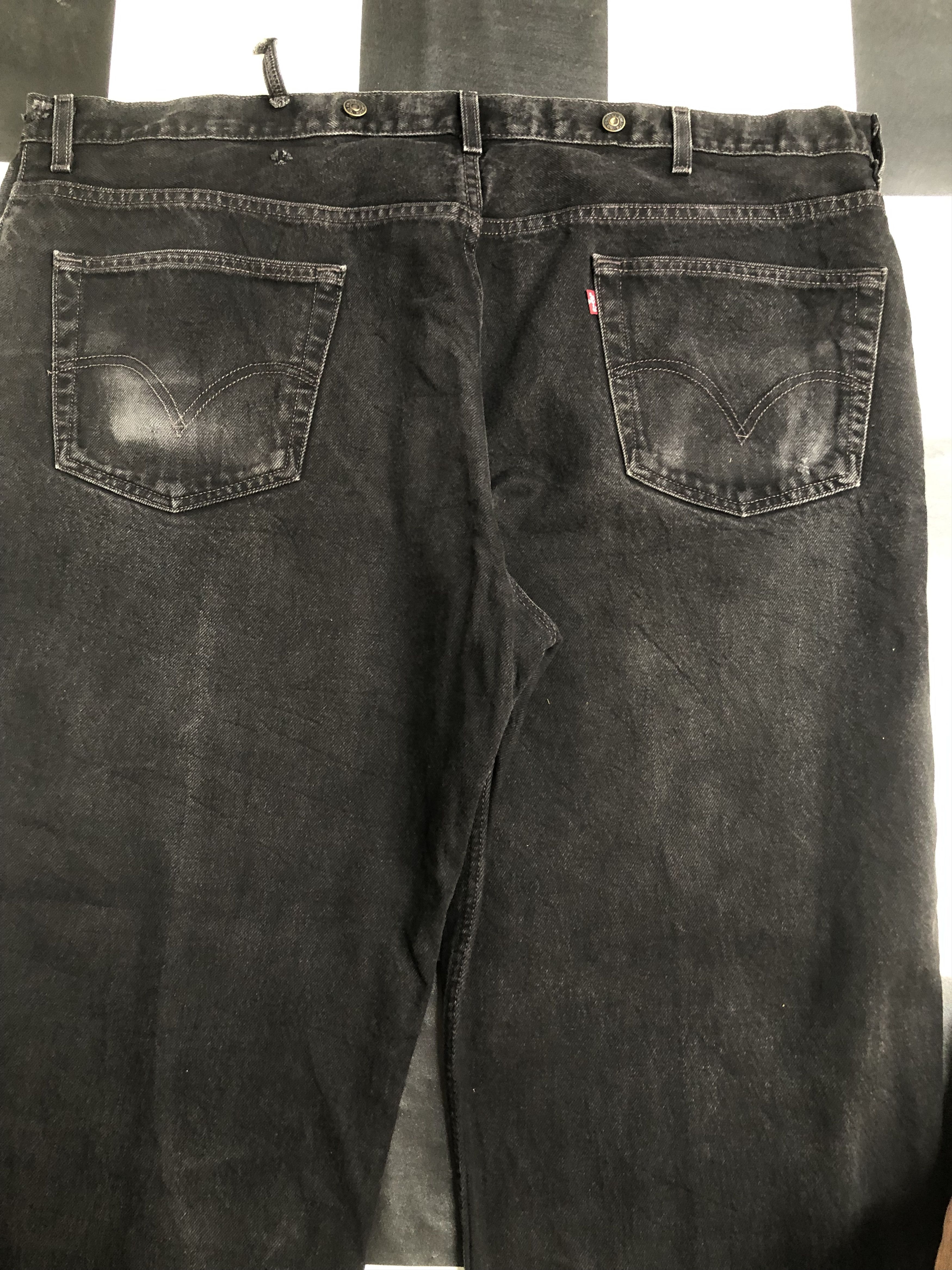 Levi's × Vintage Vintage Levis 550 Black Jeans L530 Waist 48 Size US 44 / EU 60 - 7 Thumbnail