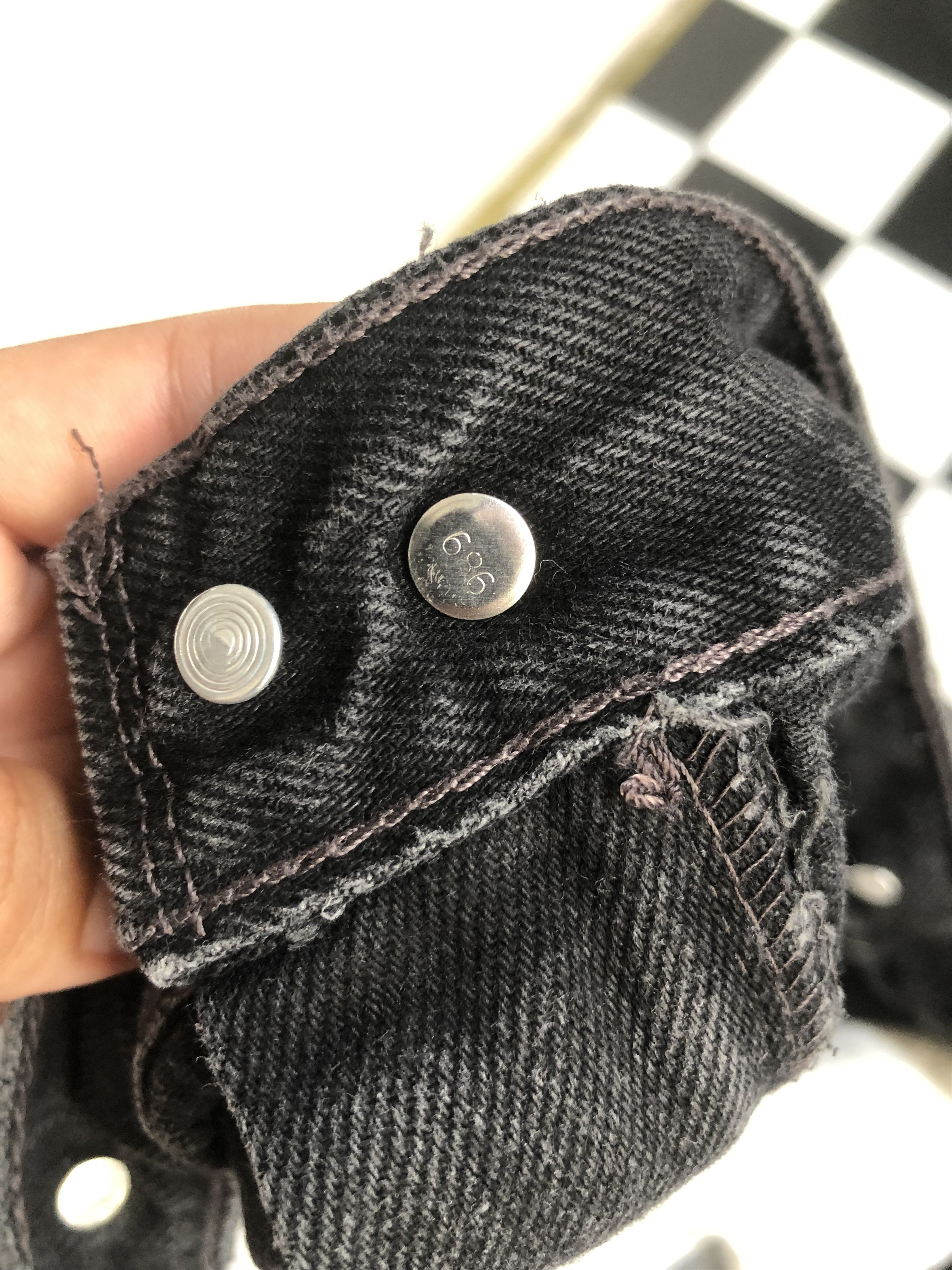 Levi's × Vintage Vintage Levis 550 Black Jeans L530 Waist 48 Size US 44 / EU 60 - 9 Thumbnail